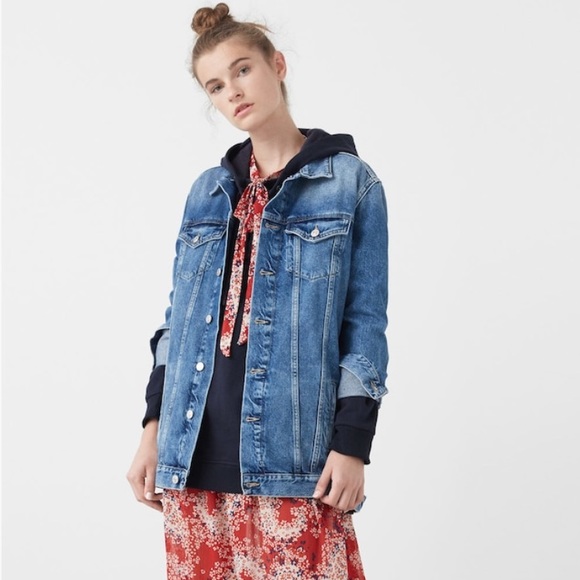mango oversized denim jacket